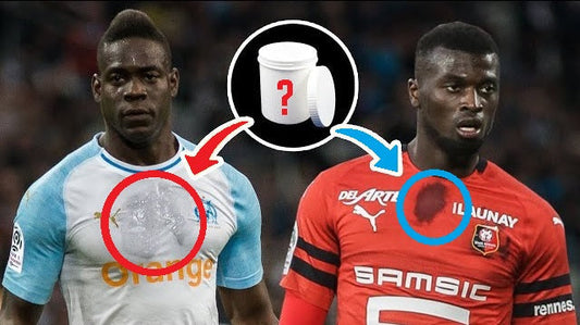 Pourquoi les joueurs de football ont-ils une tâche sur le torse de leur maillot?