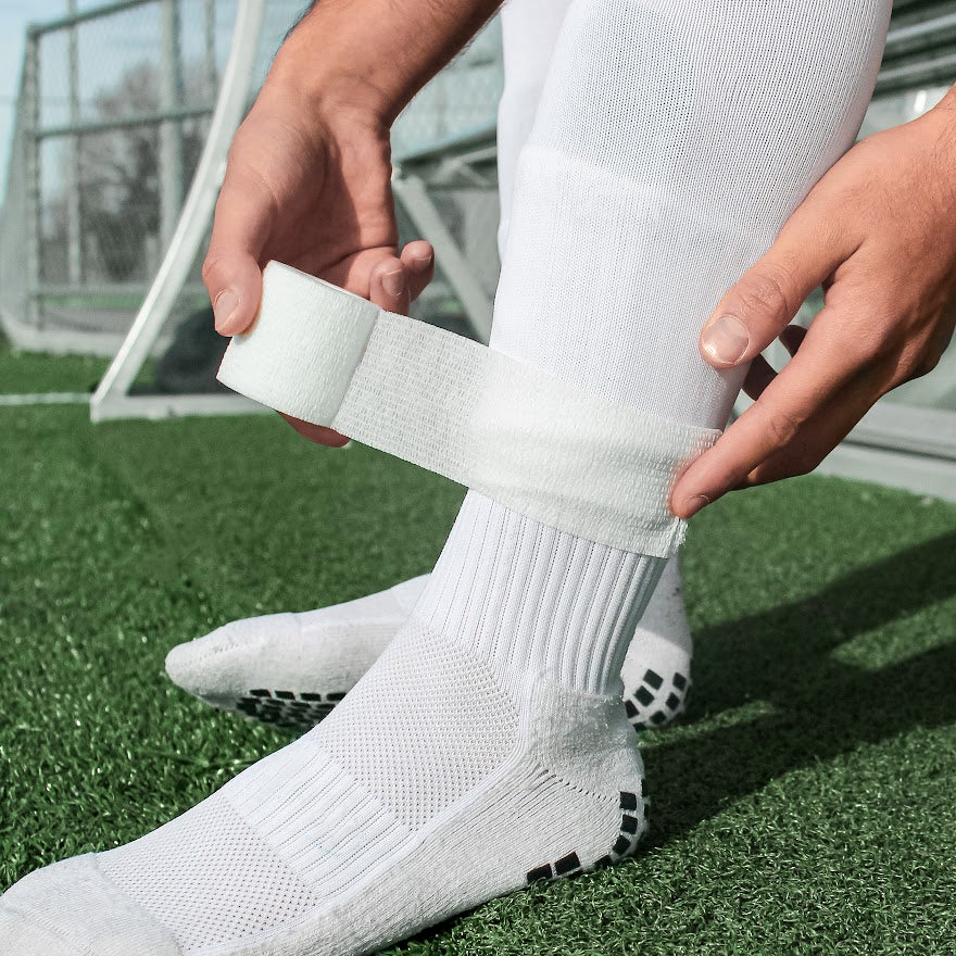 Tape ou Bande de strap blanche pour footballeurs, soutien des articulations et muscles | Game Changer